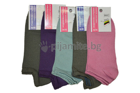   Дамски терлик, памучни чорапи смесена връзка 36/40 - 5 бр./пакет